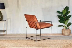 Durium Leather Lounger - Aged Tan