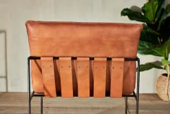 Durium Leather Lounger - Aged Tan
