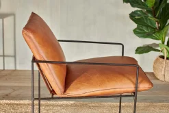 Durium Leather Lounger - Aged Tan