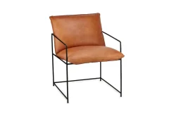 Durium Leather Lounger - Aged Tan