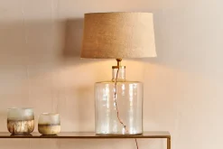 Edina Recycled Glass Table Lamp - Clear - Large