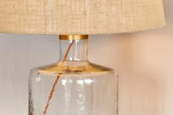 Edina Recycled Glass Table Lamp - Clear - Large