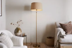 Ehadi Antique Floor Lamp - Antique Brass