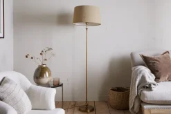 Ehadi Antique Floor Lamp - Antique Brass