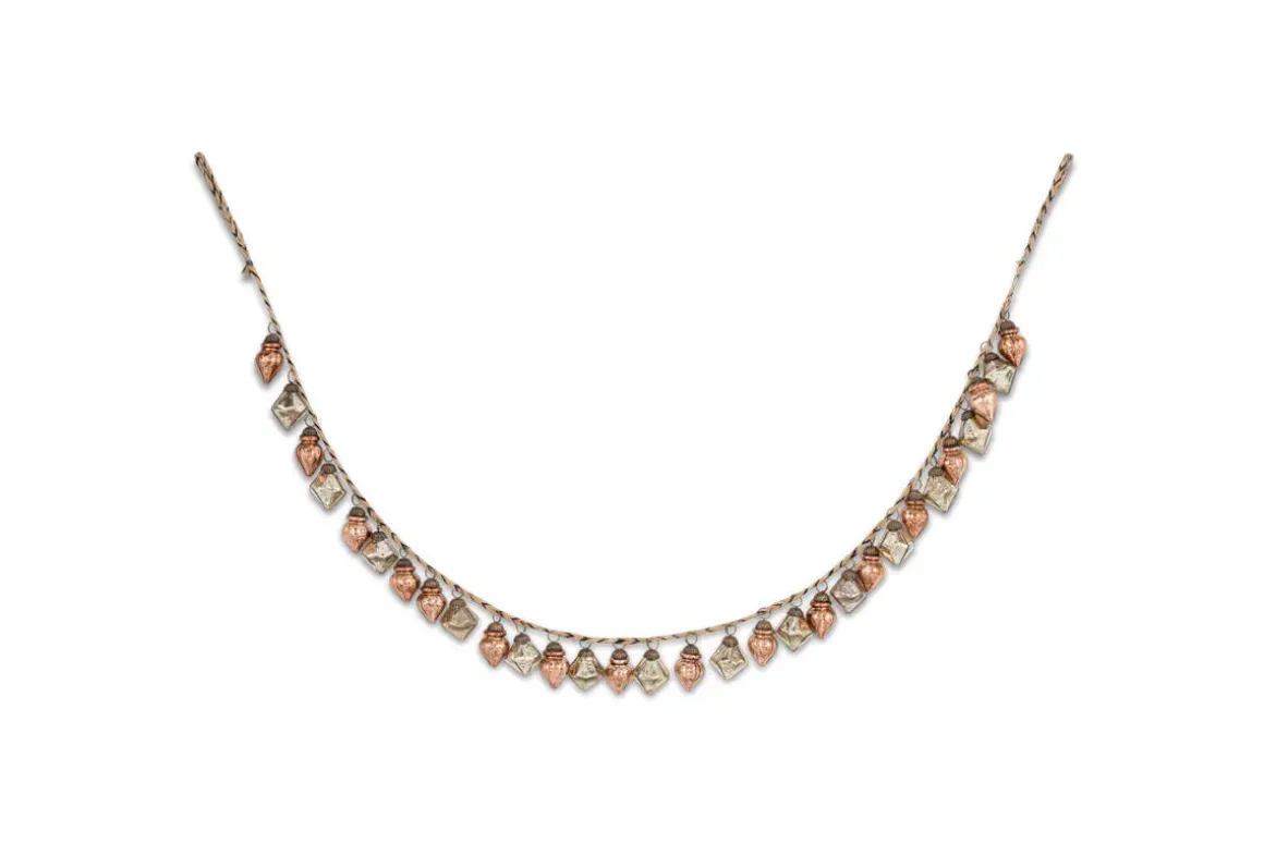 Ekiti Bauble Garland - Antique Gold & Rust
