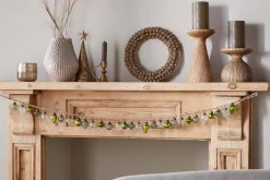 Ekiti Bauble Garland - Mixed Green & Clear