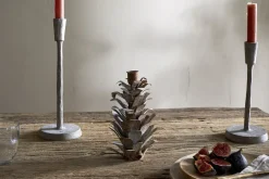 Elagalu Pine Cone Candle Holder - Zinc