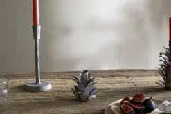 Elagalu Pine Cone Candle Holders - Zinc (Set of 2)