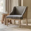 Elbu Deconstructed Jacquard Weave Armchair - Charcoal