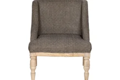 Elbu Deconstructed Jacquard Weave Armchair - Charcoal