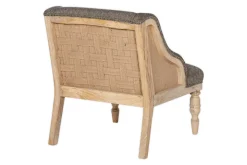 Elbu Deconstructed Jacquard Weave Armchair - Charcoal