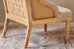 Elbu Deconstructed Linen Armchair - Stone