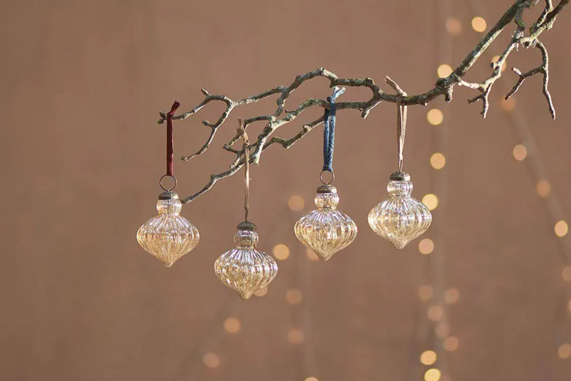 Eliza Baubles - Gold Luster (Set of 4)