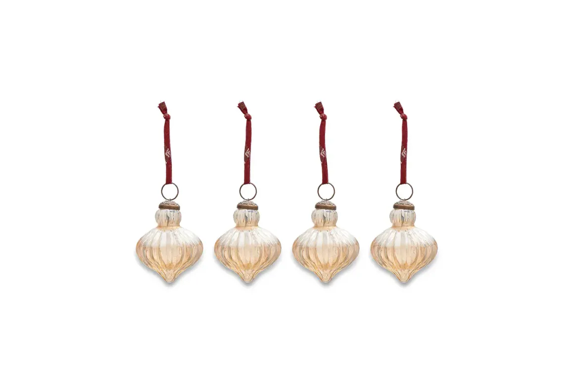 Eliza Baubles - Gold Luster (Set of 4)
