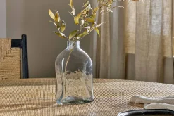 Ellam Recycled Glass Bottle Vase - Clear