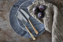Ena Cheese Knife Set - Brushed Gold (Set of 2)