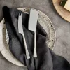 Ena Cheese Knife Set - Brushed Silver (Set of 2)