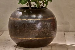Endo Reclaimed Iron Globe Planter