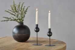 Endo Recycled Iron Vase - Black