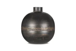Endo Recycled Iron Vase - Black