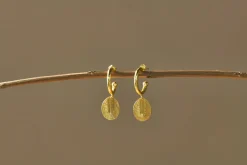 Esta Hoop Earrings - Gold - One Size