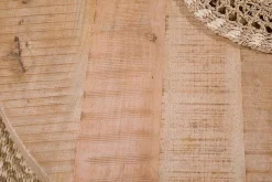 Fia Mango Wood Round Dining Table