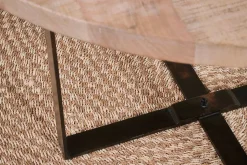 Fia Mango Wood Round Dining Table