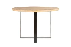 Fia Mango Wood Round Dining Table
