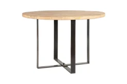 Fia Mango Wood Round Dining Table