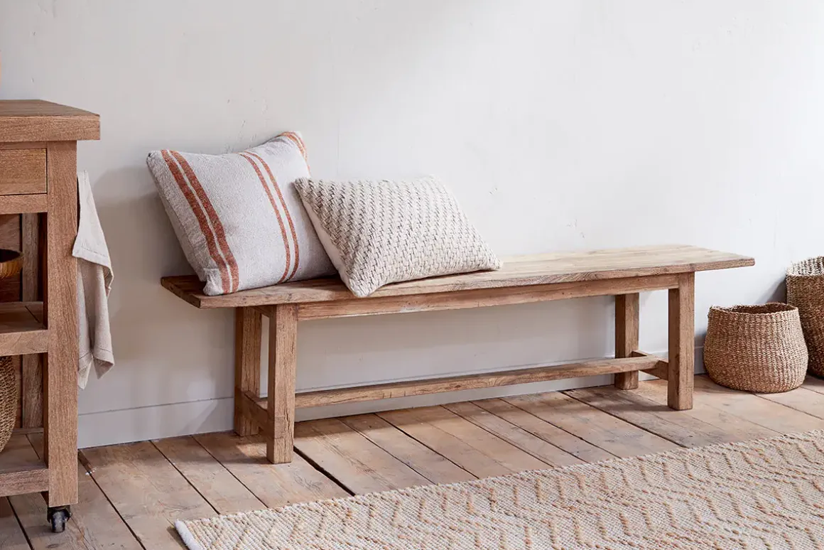 Fioni Reclaimed Wood Bench - Natural