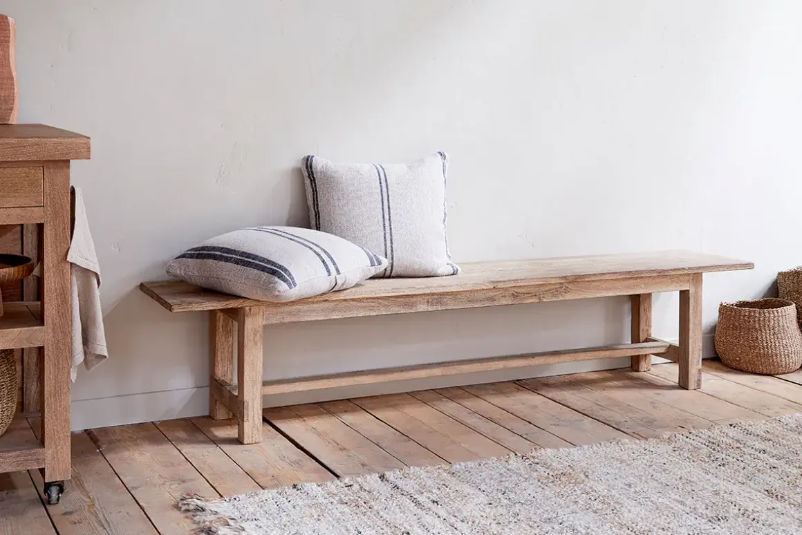 Fioni Reclaimed Wood Bench - Natural