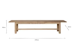Fioni Reclaimed Wood Bench - Natural