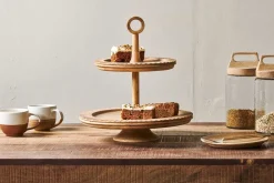 Gavivi Mango Wood Cake Stand