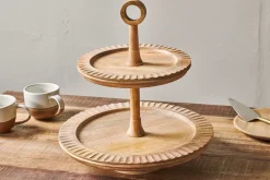 Gavivi Mango Wood Cake Stand