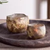 Gola Recycled Glass Tealight Holder - Antique Smoke