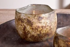 Gola Recycled Glass Tealight Holder - Antique Smoke