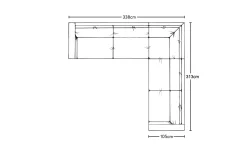 Guddu Grand Right Hand Corner Sofa