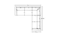 Guddu Large Right Hand Corner Sofa