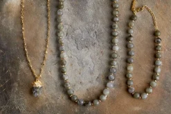 Hadari Labradorite Necklace - Gold