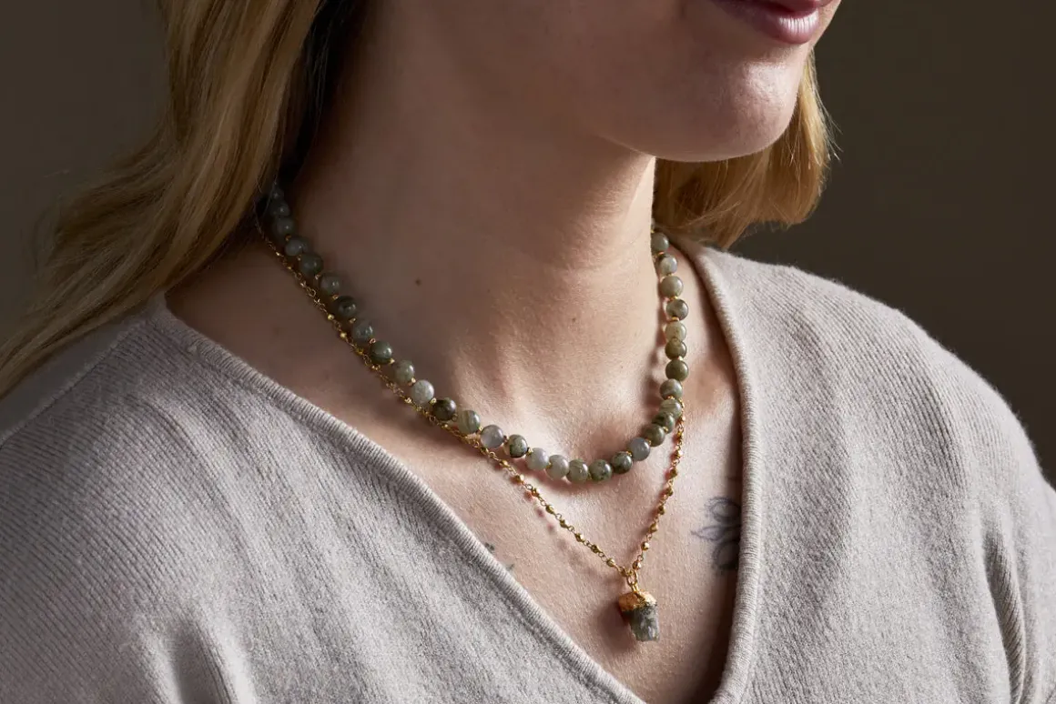 Hadari Labradorite Necklace - Gold