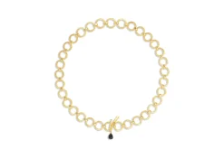 Hara Onyx Necklace - Gold