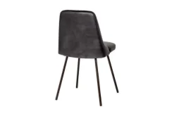 Harsha Leather Dining Chair - Aged Black