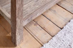 Ibo Reclaimed Wood 3 Drawer Console Table - Natural