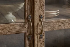 Ibo Reclaimed Wood & Glass Sideboard - Natural