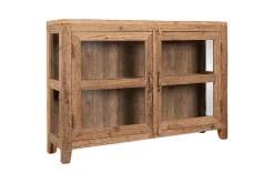 Ibo Reclaimed Wood & Glass Sideboard - Natural