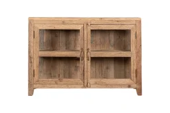 Ibo Reclaimed Wood & Glass Sideboard - Natural