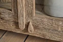 Ibo Reclaimed Wood & Glass Cabinet - Natural - Wide