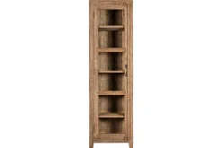 Ibo Reclaimed Wood & Glass Cabinet - Natural - Tall