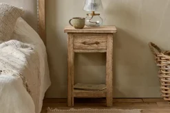 Ibo Reclaimed Wood Bedside Table - Natural