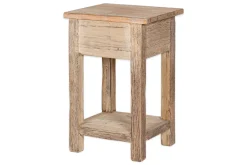 Ibo Reclaimed Wood Bedside Table - Natural